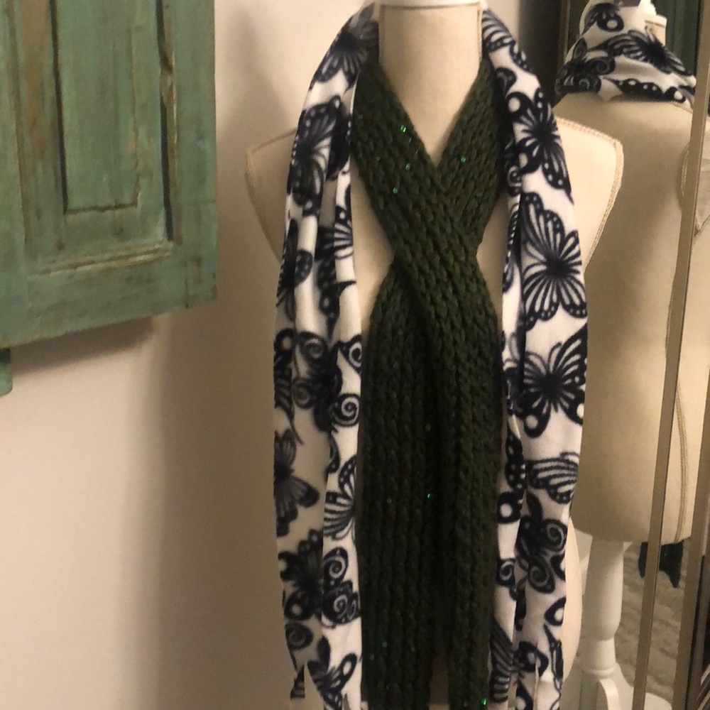 Two handmade scarves